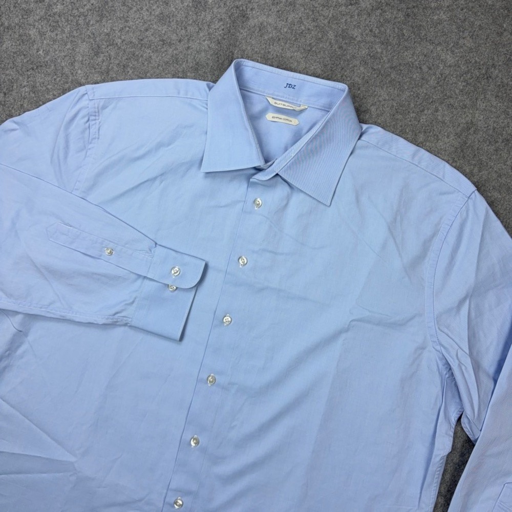 Suitsupply Dress Shirt Mens 48 2XL Light Blue Regular Fit Egyptian Cotton Formal